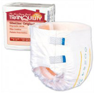 BRIEFS DIAPERS ADULT HVY ABS DISP LF 24-32IN SM WHITE SLIMLINE MADE USA (10/PK 10PK/CS) [149-2120]