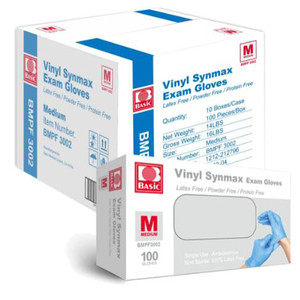 *USE - 600-SS12* GLOVES EXAM SYNTH STRETCH VINYL PF DISP LF NS 240MM MD (100/BX 10BX/CS) [600-SS12-CS]