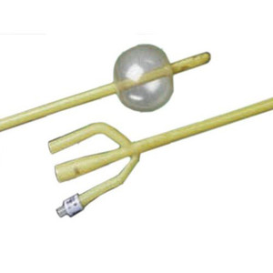 CATHETERS FOLEY 3 WAY DISP ST LATEX 16FR 30CC LUBRICATH BARDEX (12/CS) [BU0167L16]