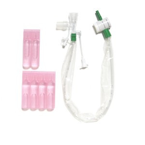 KITS/TRAYS SUCTION TRACH CLOSED SYSTEM DUAL ELBOW 24HR 14FR 21.3IN WET PAK KIMVENT (20/CS) [018-22106]