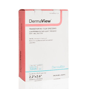 DRESSINGS FILM TRANS ADH LF ST 4IN X 4.75IN (50/BX 4BX/CS) [600-6258E]