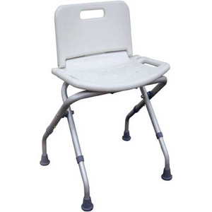 SEATS BATH BENCH W/O BACK ALUM FRAME FOLDING 300LB CAP 20.5IN X 19.5INH X 11IND X 18INW GRAY (1EA/CS) [482-12486]
