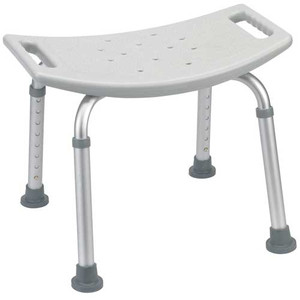 SEATS BATH BENCH W/O BACK ALUM FRAME ADJ HT 400LB CAP 15.5IN-19.5INH X 11.5IND X 19.25INW GRAY RETAIL PACK (1EA/CS) [482-RTL12203KDR]