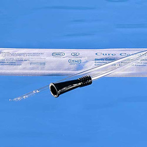 CATHETERS URETHRAL DISP ST INTERMITTENT PVC COUDE TIP LF 10FR 16IN W/O BPA DEHP (30/BX 10BX/CS) [500-UC10C]
