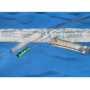 CATHETERS URETHRAL DISP ST INTERMITTENT PVC STRAIGHT TIP LF HYDROPHILIC COATED MALE 12FR 16IN W/O BPA DEHP (30/BX 10BX/CS) [500-UCH12]