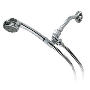 SPRAYERS SHOWER HAND HELD ADJ MASSAGER ARM MOUNT 84IN HOSE CHROME RETAIL PACK (1EA/BX) [482-RTL12045]