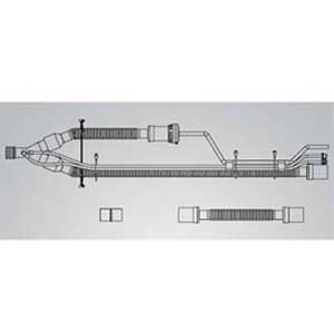 OXYGEN VENTILATOR CIRCUIT PEDIATRIC W/O PEEP INSP LIMB 1.8M X 15MM PULMONETIC SYSTEMS (10/CS) [467-29658-001]