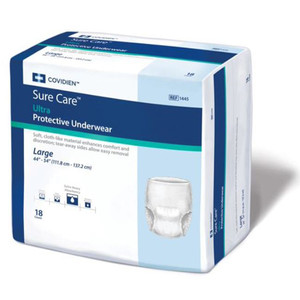 BRIEFS PULL UPS ADULT HVY ABS DISP LF 44-54IN LG WHITE SURE CARE ULTRA (18/PK 4PK/CS) [150-1445]