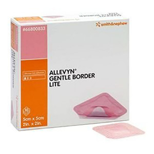 DRESSINGS FOAM HYDROPHILIC ADH BORDER WTRPRF LF ST 2.125IN X 2.75IN ALLEVYN GENTLE LITE (10/BX 6BX/CS) [SN66800836]