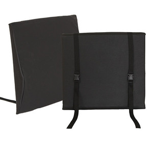 CUSHIONS WHEELCHAIR BACK MEMORY FOAM W/ LUMBAR SUPORT NYLON CVR 20IN X 19IN X 2.5IN (EA) [500-WC2019LS]