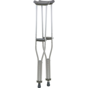 CRUTCHES ALUMINUM ADULT TALL 250LB CAP 53-61IN BROWN BOX ADJ (8PR/CS) [620-ACAT1-PR]