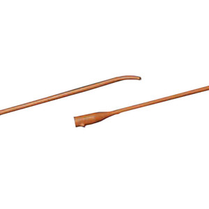 CATHETERS URETHRAL DISP ST INTERMITTENT RED RUBBER LATEX COUDE TIEMANN TIP 20FR BARD (12/CS) [BU010120]