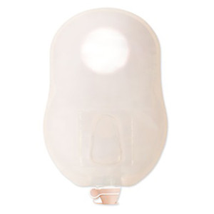 UROSTOMY PCH 2PC DRAIN PRE-SIZED W/2 ADAPTER LF 2 3/4IN FLANGE TRANS NEW IMAGE (10/BX 24BX/CS) [HOL18904]