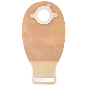 OSTOMY PCH 2PC DRAIN PRE-SIZED 4IN W/INVISICLOSE TRANS NATURA + (10/BX 16BX/CS) [CVT4164-72]