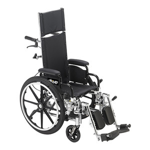 WHEELCHAIR 14IN RECLINING PEDIATRIC DET DESK ARMS ELR 250LB CAP (EA) [482-PL414RBDDA]