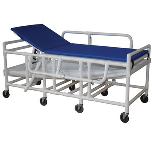 GURNEY SHOWER PVC BARIATIRC W/5 POSITION ELEVATING HEADREST & FOAM PAD 900LB CAP (EA) [565-910-DB]