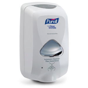 *USE - GJ2720-12* DISPENSERS SANITIZER TOUCH FREE 1200ML DOVE GRAY (3) C BATTERY NOT INC F/PURELL TFX-12 (12/CS) [GJ2720-12-SH]