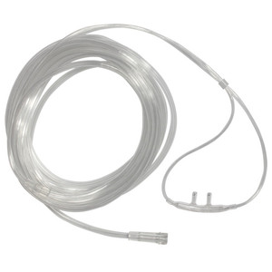 CANNULAS OXYGEN NASAL CURVED SOFT TIP ADULT CLEAR CRIMP RESIST W/15FT TUBING W/O DEHP LF COMPLIANCE SOLN (50/CS) [400-C15N]