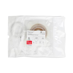 UROSTOMY KIT PCH 2PC DRAIN POST-OP 2 1/4IN FLANGE W/DURAHESIVE ACCUSEAL SWIVEL TAP NIGHT DRAIN & LO PRESSURE ADAPTER TRANS NATURA (5/BX 6BX/CS) [CVT4169-40]