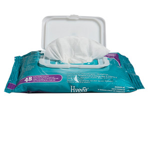 WIPES MOIST DISP FLUSHABLE LF 5.5IN X 7IN FRESH SCENT SOFT PACK HYGEA (48/PK 12PK/CS) [PDIA500F48]