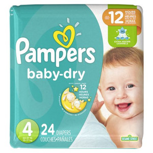 BRIEFS DIAPERS BABY DISP LF SIZE 4 FITS 22-37LBS WHITE PAMPERS (28/PK 4PK/CS) [PM45218]