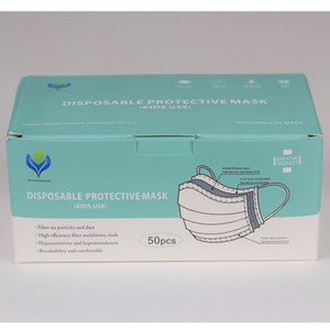 MASKS PROCEDURE NON-SURGICAL PLEATED W/EARLOOPS DISP SIZE YOUTH BLUE DISPENSER BOX (50/BX 40BX/CS) [500-M50BY]