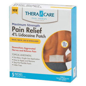 PATCH ANALGESICS PAIN RELIEF LIDOCAINE 4% STRENGTH COMPARE TO ASPERCREME (5/BX 48/CS) [PH584]