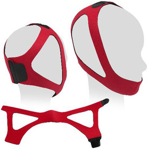 MASKS CPAP CHIN STRAP FULLY ADJ XL RED RUBY NEOPRENE (EA) [500-CPAP-C5R]