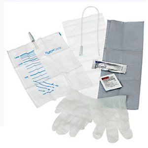 KITS/TRAYS INSERTION INTERMITTENT CATH DISP ST PVC COUDE TIP LF 12FR UNDERPAD 2GLV LUBRICANT & SPECIMEN BAG EASYCATH (50/CS) [088-ECK123]