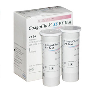 PT/INR STRIPS TEST COAGUCHEK XS (24/BX) [025-22-045-965]