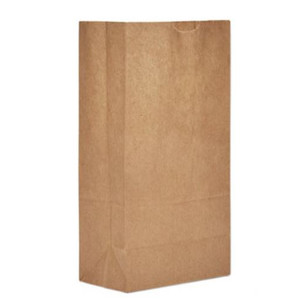 BAGS BROWN PAPER DISP 7.06IN X 4.5IN X 13.75IN 12LB (500/CS) [500-PB12]