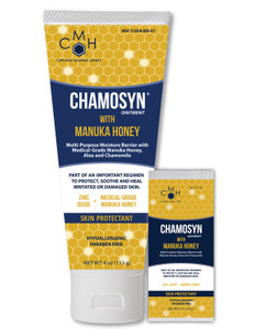 BARRIERS SKIN ANTI-ITCH CREAM W/CHAMOMILE ZINC MENTHOL & MANUKA HONEY 4OZ TUBE CHAMOSYN (24/CS) [428-SC0120]