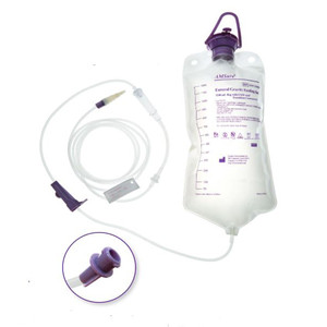 ENTERAL FEEDING BAG GRAVITY 1200ML BORE LG (30/CS) [600-GFB3]
