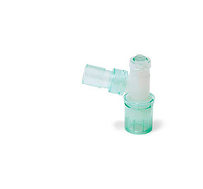 TRACHEOSTOMY TUBE CONNECTOR DOUBLE SWIVEL ELBOW FLIP CAP W/BRONCHOSCOPY PORT 15MM OD X 22MM OD/15MM ID (30/BX 4BX/CS) [525-1898000-CS]