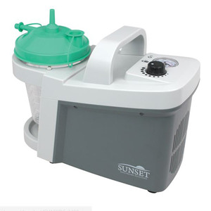 SUCTION ASPIRATOR MACHINE PORTABLE COMPACT MAX 550MMHG 25LPM 800CC CANISTER W/RECHARGEABLE BATTERY COMPLIANCE SOLN (EA) [500-7305P-D]