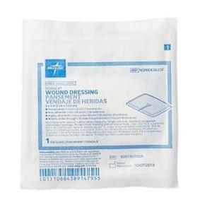 DRESSINGS NON-ADH ABS PADS LF ST 2IN X 3IN W/SLIT SORBEX (50/CS) [122-NONEX0023F]