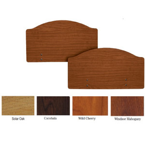 BEDS HEADBOARD & FOOTBOARD ONLY CENTER CROWN CHERRY W/EMBEDDED STAFF CTRL F/ZENITH 7200 (PR/SET) [075-ML4650CCR]