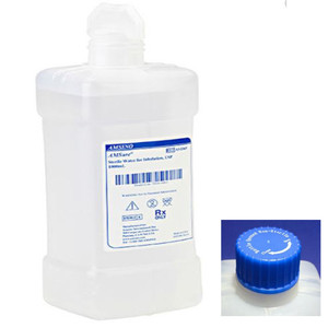 SOLUTIONS INHALATION THERAPY BOTTLES WATER USP ST 500ML W/ SCREW CAP COMPLIANCE SOLN (12/CS 96CS/PALLET) [400-CN0005-EA]