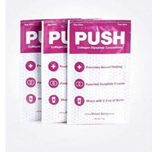 NUTRITIONALS PUSH COLLAGEN DIPETIDE PWD 7.4GM PKT MIXED BERRY (30PKT/BX 6BX/CS) [261-GH17]