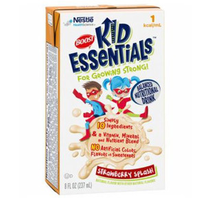 NUTRITIONALS BOOST KIDS ESSENT F/CHILD 8OZ CTN STRAW SPLASH (24/CS) [159-28574-EA]