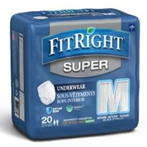 BRIEFS PULL UPS ADULT HVY ABS DISP LF 28-40IN MD FIT RIGHT SUPER (20PK 4PK/CS) [122-FIT33005A]