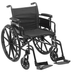 WHEELCHAIR 18IN DET ADJ DESK ARMS ELR HEMI-ADJ 300LB CAP LIGHT WEIGHT (EA) [500-WCL18ADE-K4]