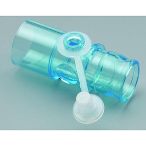 AEROSOL CONNECTOR STR-STYLE W/THERMOMETER PORT 22MM IS X 22MM OD AIRLIFE (50/CS) [304-004084]