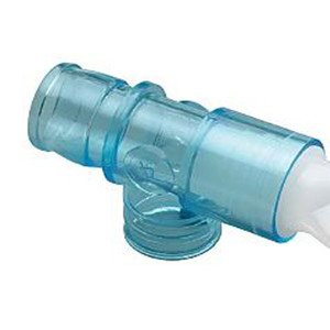 AEROSOL CONNECTOR T-STYLE F/NEBULIZER 22MM OD x 18MM ID X 22MM OD W/O DEHP LF AIRLIFE (50/CS) [304-001503]