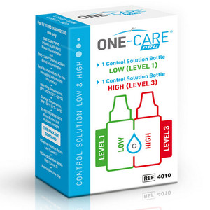 BLOOD GLUCOSE CTRL SOLUTIONS HIGH/LOW ONE CARE (SET/BX 900BX/CS) [500-1CPS]