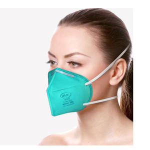 MASKS N95 HEALTH CARE PARTICULATE RESPIRATOR BYD NIOSH CERTIFIED WELDED ELASTIC STRAP METAL ADJ NOSE CLIP GREEN TC-84A-9221 (20/BX) [500-N95-Z]