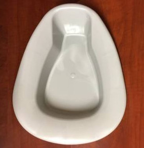 BEDPANS PLASTIC PONTOON COMMODE STACKABLE LF GREY MADE USA (50/CS) [500-PBP03-P]