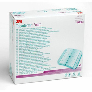 DRESSINGS FOAM NON-ADH SQUARE 3.5IN X 3.5IN TEGADERM (10/BX 4BX/CS) [3M90604]