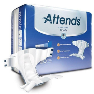 BRIEFS DIAPERS ADULT W/LEAKAGE BARRIER SUPER ABS DISP LF 44-56IN RG WHITE DERMADRY COMPLETE MADE USA (20/PK 4PK/CS) [338-DDC25]