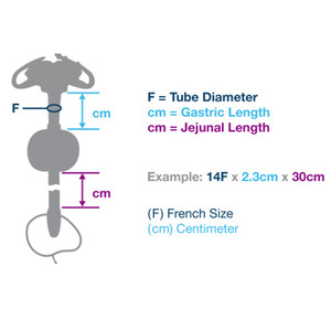 ENTERAL G-TUBE KITS GASTRIC-JEJUNAL LO PROFILE 14FR 1.5CM 22CM G-JET (EA) [412-GJ-1415-22]